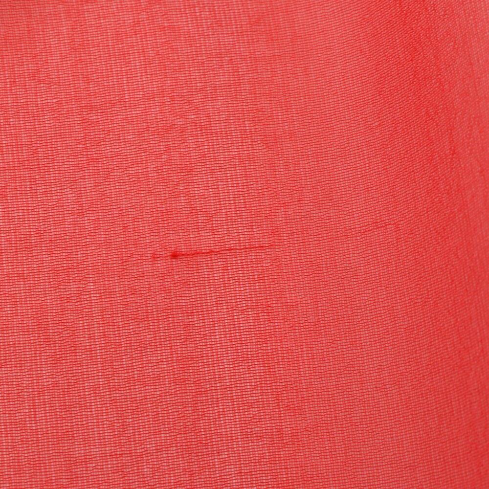 HERMES Red Silk Scarf - Picture 7 of 7